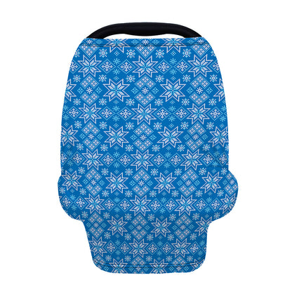 Christmas Nordic Knitted Pattern Print Baby Seat Cover