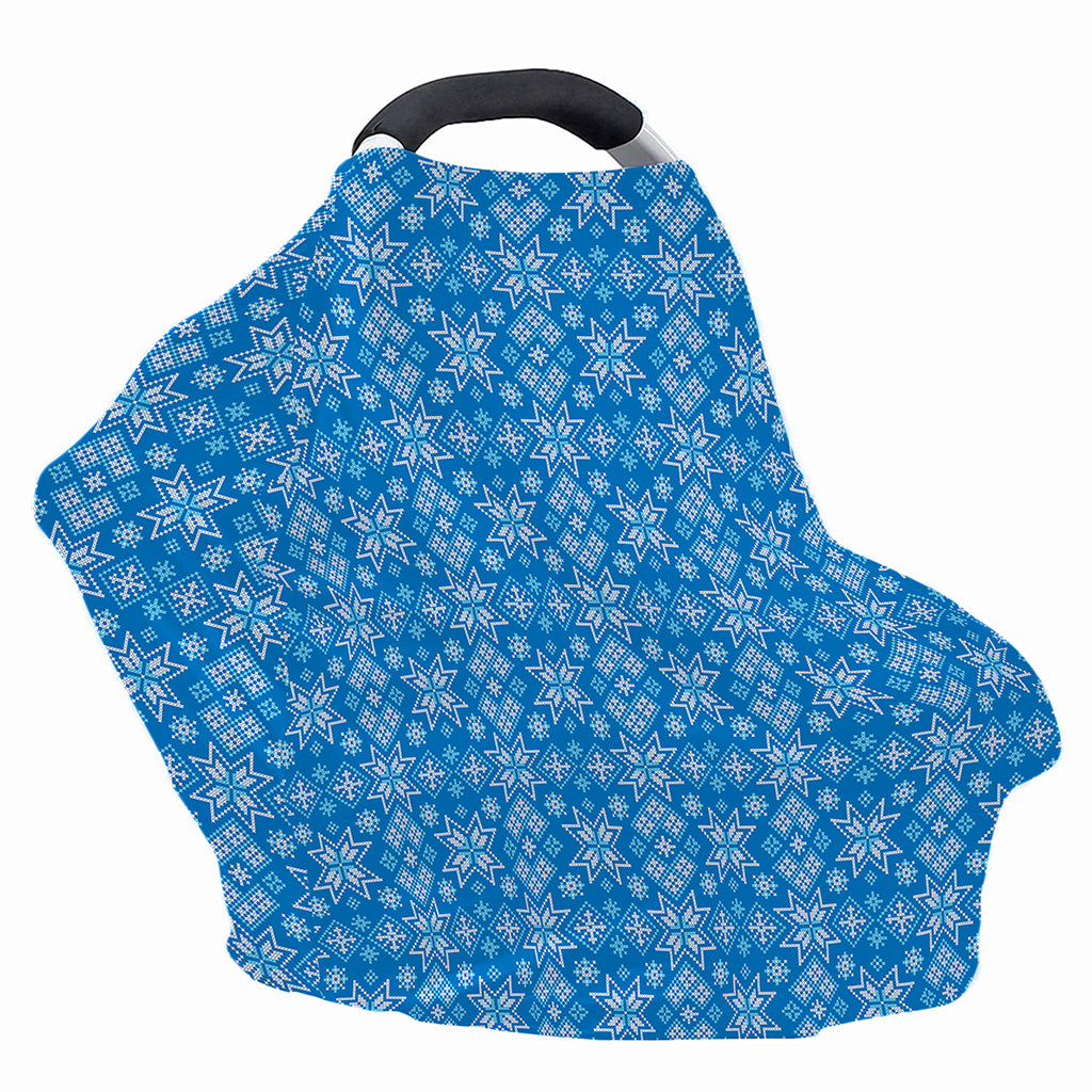 Christmas Nordic Knitted Pattern Print Baby Seat Cover