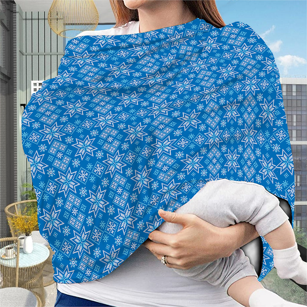 Christmas Nordic Knitted Pattern Print Baby Seat Cover