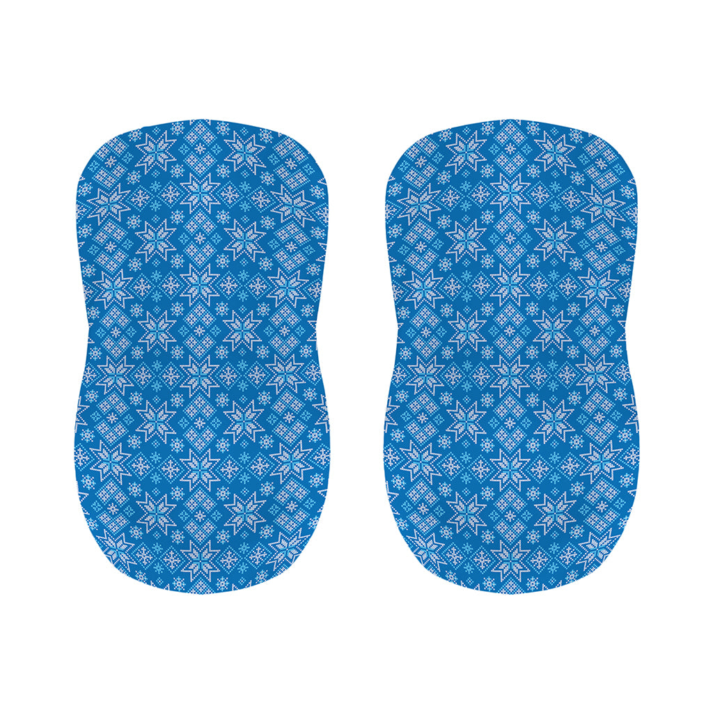 Christmas Nordic Knitted Pattern Print Bar Stool Covers