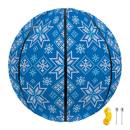 Christmas Nordic Knitted Pattern Print Basketball