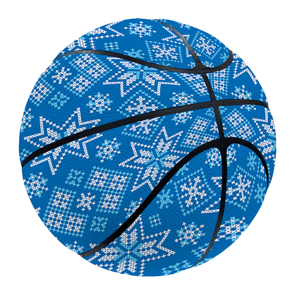 Christmas Nordic Knitted Pattern Print Basketball