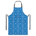 Christmas Nordic Knitted Pattern Print Bib Apron With Pocket
