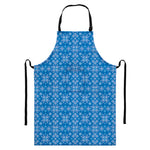 Christmas Nordic Knitted Pattern Print Bib Apron With Pocket