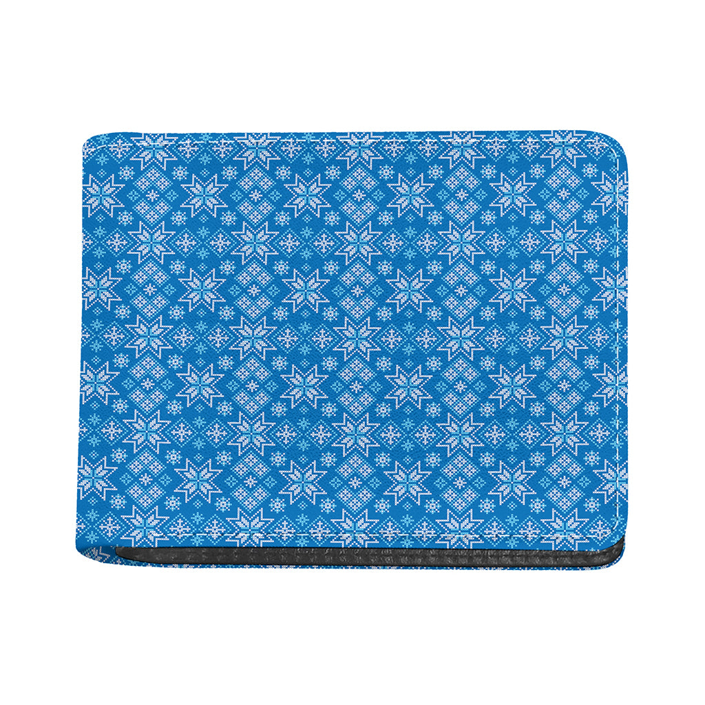 Christmas Nordic Knitted Pattern Print Bifold Wallet