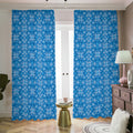 Christmas Nordic Knitted Pattern Print Dimout Pencil Pleat Curtains