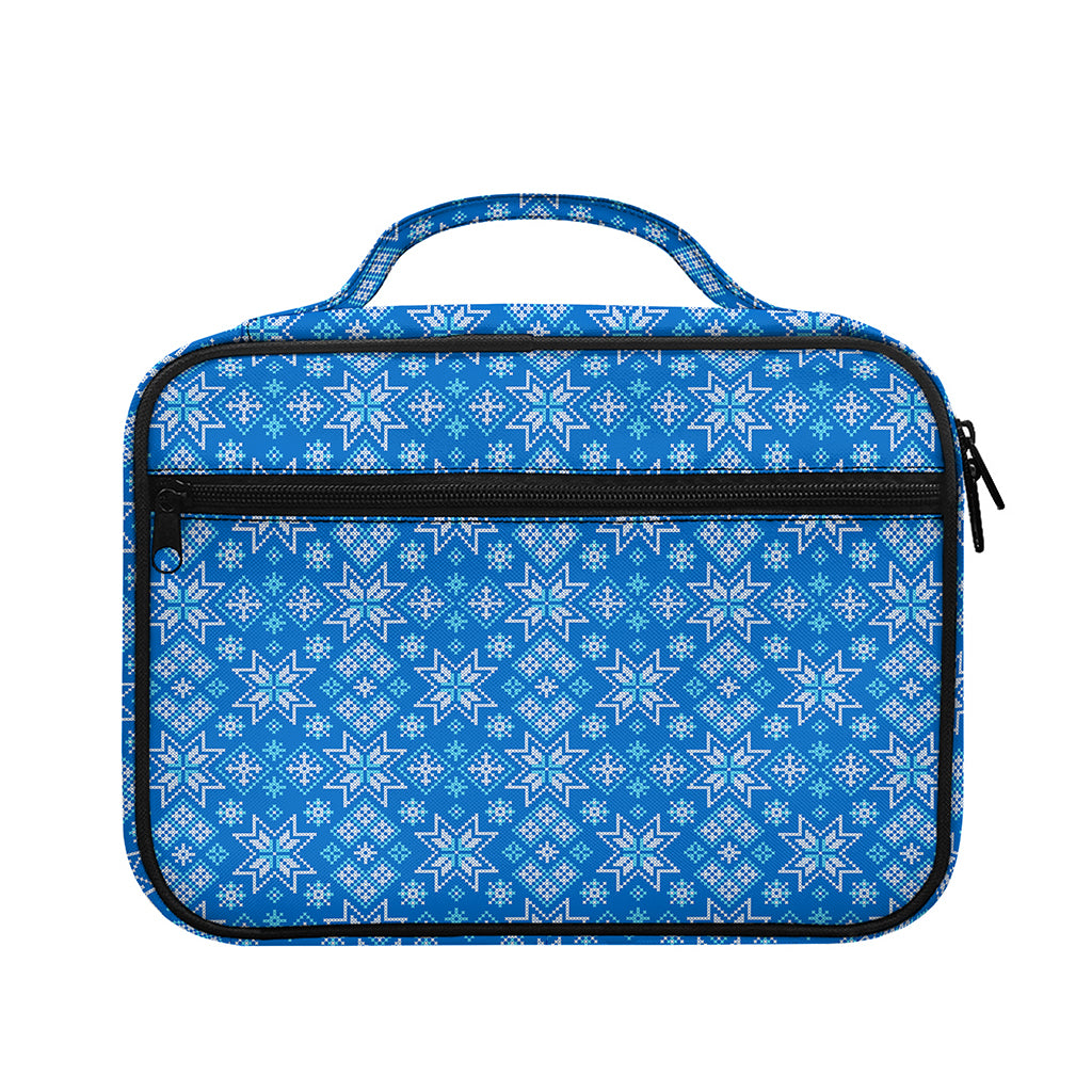 Christmas Nordic Knitted Pattern Print Briefcase Bible Bag
