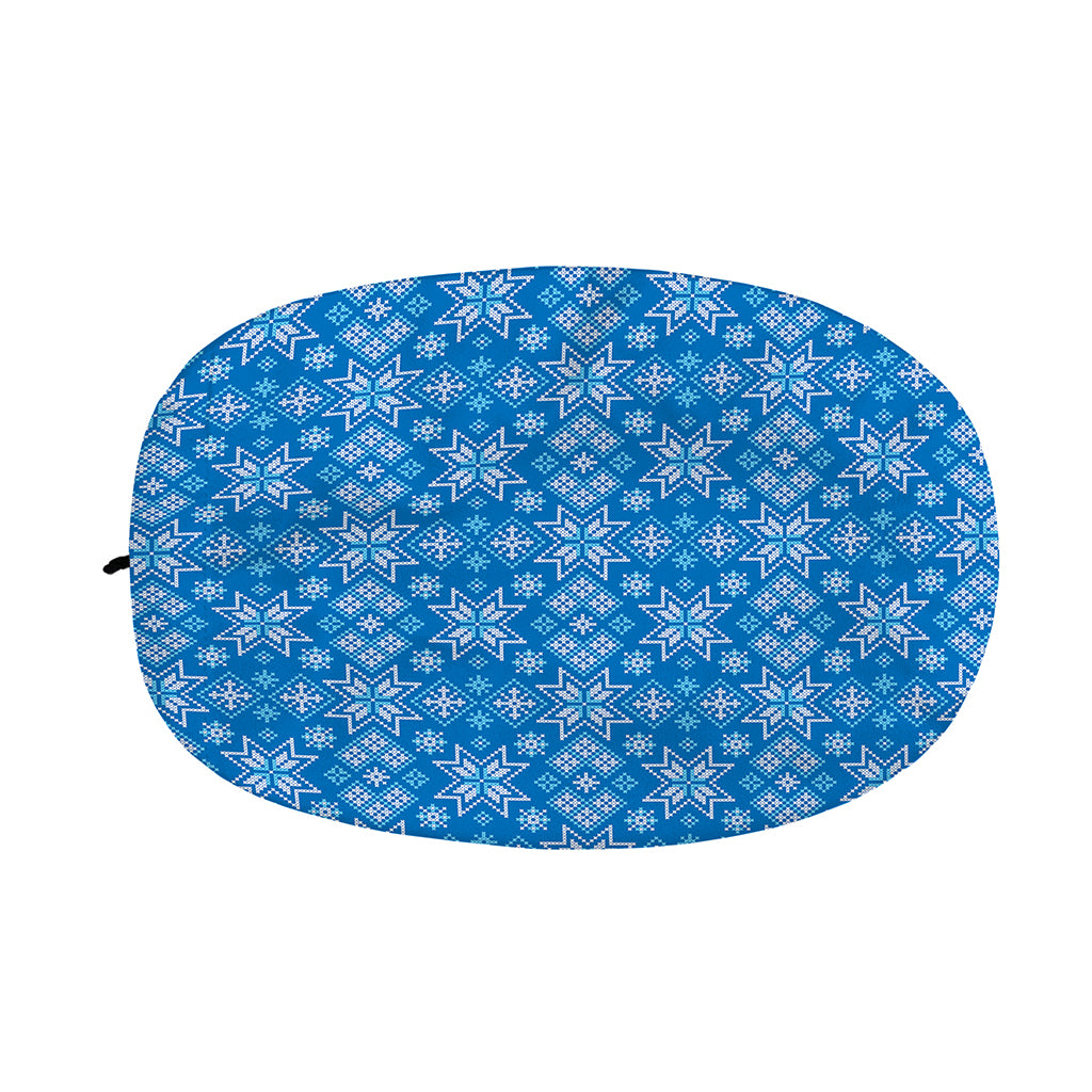 Christmas Nordic Knitted Pattern Print Car Side Mirror Covers