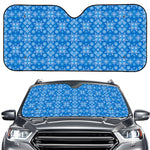 Christmas Nordic Knitted Pattern Print Car Windshield Sun Shade