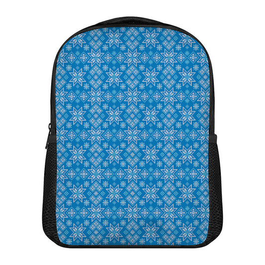 Christmas Nordic Knitted Pattern Print Casual Backpack
