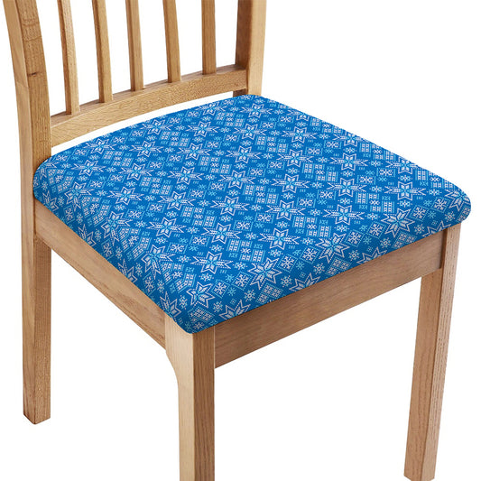 Christmas Nordic Knitted Pattern Print Chair Cushion Cover