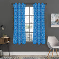 Christmas Nordic Knitted Pattern Print Grommet Curtain Panels