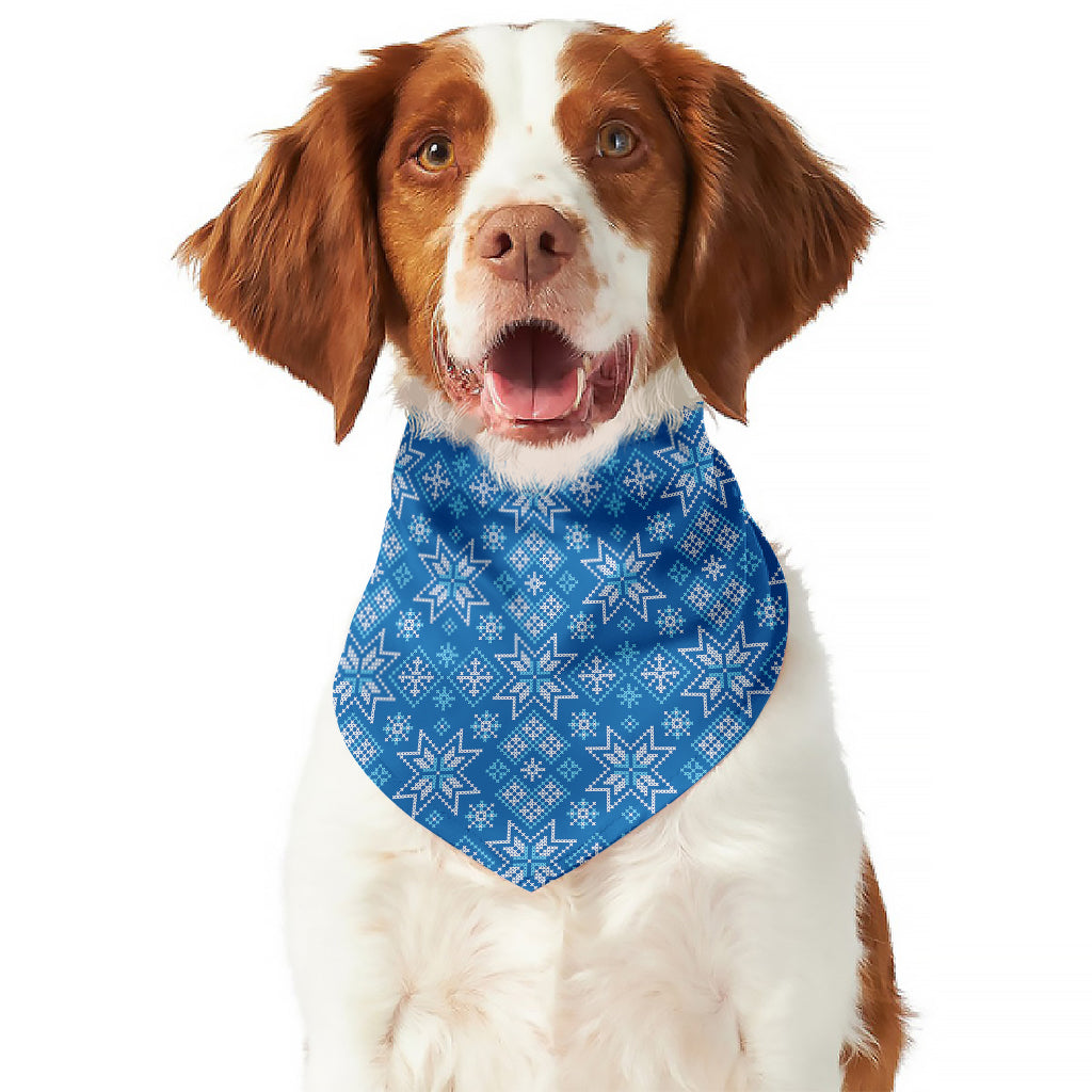 Christmas Nordic Knitted Pattern Print Dog Bandana