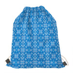 Christmas Nordic Knitted Pattern Print Drawstring Bag