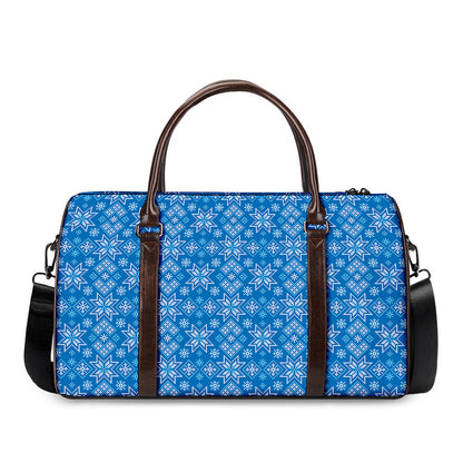 Christmas Nordic Knitted Pattern Print Duffle Bag