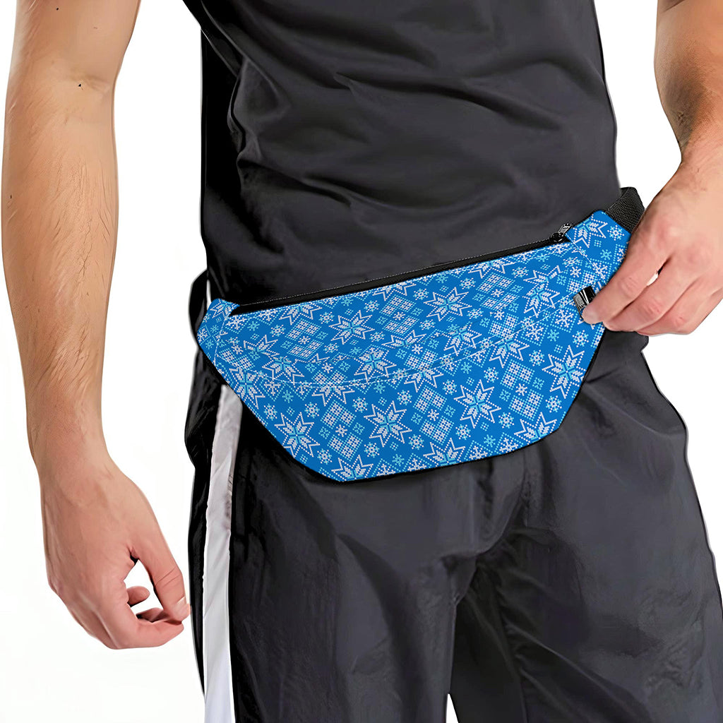 Christmas Nordic Knitted Pattern Print Fanny Pack