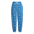 Christmas Nordic Knitted Pattern Print Fleece Lined Knit Pants