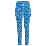 Christmas Nordic Knitted Pattern Print High-Waisted Pocket Leggings