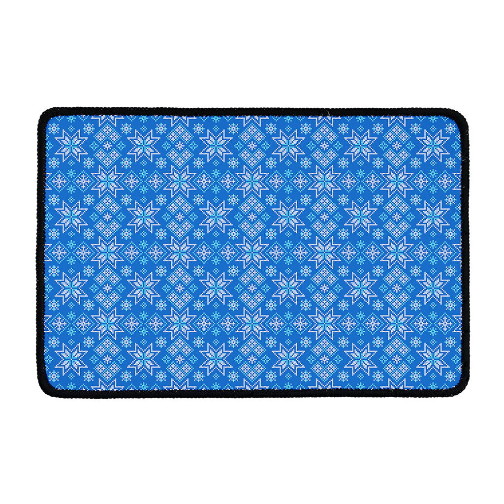 Christmas Nordic Knitted Pattern Print Kitchen Mat