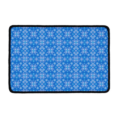 Christmas Nordic Knitted Pattern Print Kitchen Mat