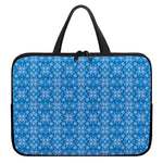 Christmas Nordic Knitted Pattern Print Laptop Sleeve With Handle