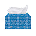 Christmas Nordic Knitted Pattern Print Leather Tissue Box Cover