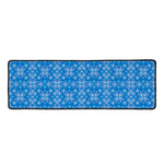 Christmas Nordic Knitted Pattern Print Long Kitchen Mat