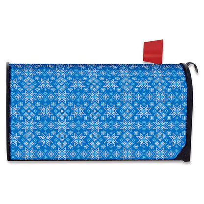 Christmas Nordic Knitted Pattern Print Mailbox Cover