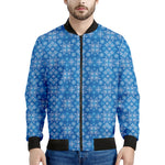 Christmas Nordic Knitted Pattern Print Men's Bomber Jacket