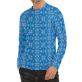 Christmas Nordic Knitted Pattern Print Men's Long Sleeve Rash Guard