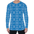 Christmas Nordic Knitted Pattern Print Men's Long Sleeve T-Shirt