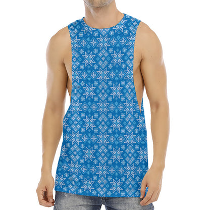 Christmas Nordic Knitted Pattern Print Men's Muscle Tank Top