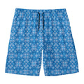 Christmas Nordic Knitted Pattern Print Men's Swim Trunks
