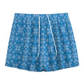 Christmas Nordic Knitted Pattern Print Mesh Shorts