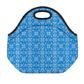 Christmas Nordic Knitted Pattern Print Neoprene Lunch Bag