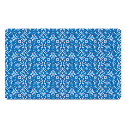 Christmas Nordic Knitted Pattern Print Polyester Doormat