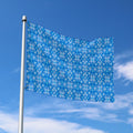 Christmas Nordic Knitted Pattern Print Polyester Flag