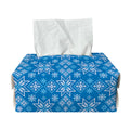 Christmas Nordic Knitted Pattern Print Rectangle Tissue Box Cover