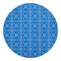 Christmas Nordic Knitted Pattern Print Round Blanket