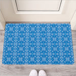 Christmas Nordic Knitted Pattern Print Rubber Doormat