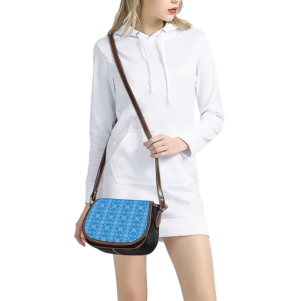 Christmas Nordic Knitted Pattern Print Saddle Bag