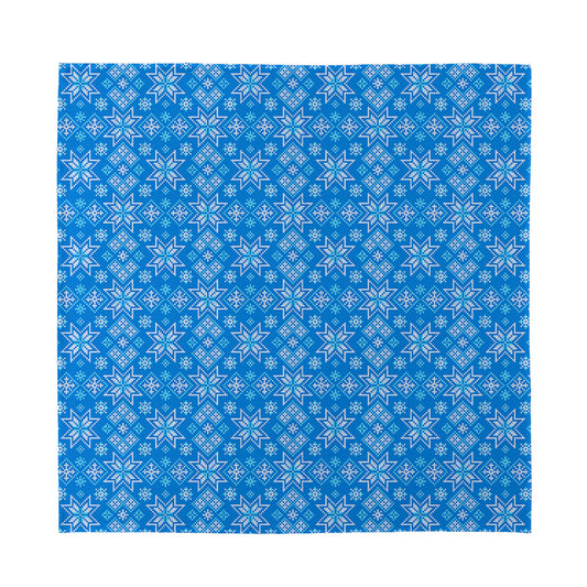 Christmas Nordic Knitted Pattern Print Silk Bandana