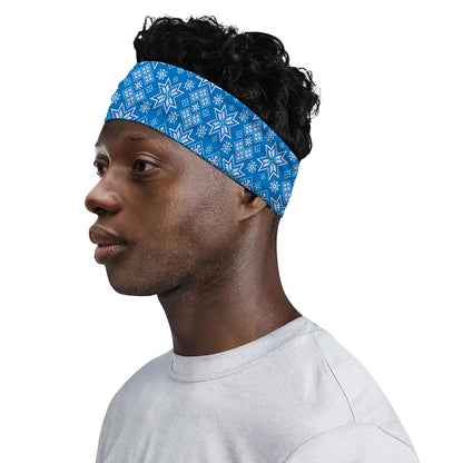 Christmas Nordic Knitted Pattern Print Sports Headband