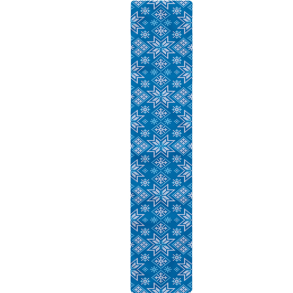 Christmas Nordic Knitted Pattern Print Table Runner