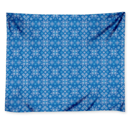Christmas Nordic Knitted Pattern Print Tapestry