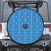 Christmas Nordic Knitted Pattern Print Tire Cover With Camera Hole