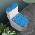 Christmas Nordic Knitted Pattern Print Toilet Lid And Tank Cover Set