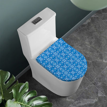 Christmas Nordic Knitted Pattern Print Toilet Lid Cover