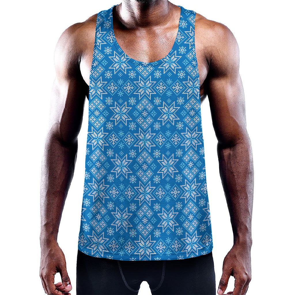 Christmas Nordic Knitted Pattern Print Training Tank Top