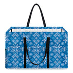 Christmas Nordic Knitted Pattern Print Utility Tote Bag